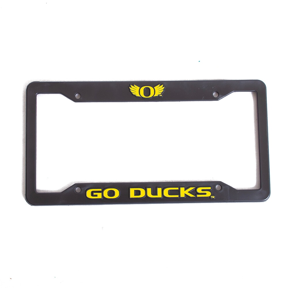 O Wings, Black, Plate Frame, Plastic, Home & Auto, Go Ducks, 374648